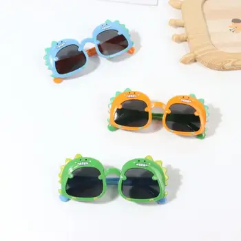 Детские солнцезащитные очки с героями мультфильмов, Милые очки с динозаврами для мальчиков, защита от солнца, Милые модные детские очки для вечеринок, пляжные очки