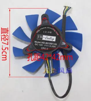 GTX760 ND-8015M12B 12 В 0.25A четырехпроводной вентилятор радиатора для видеокарты