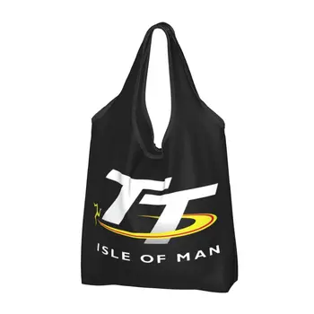 Мотоциклетный спорт, Остров Мэн, гонки TT, сумки для покупок, женские милые сумки для покупок через плечо, сумки большой емкости