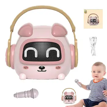 Беспроводная колонка для детей Cute Bunny Story Machine с микрофоном Детская игрушка Cute Bunny Wireless Story Machine для детей раннего возраста