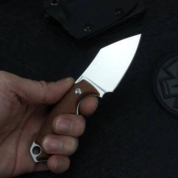 Новый высококачественный gt163 складной открытый кемпинг прямой нож 14c28n лезвие из Стали + высококачественная льняная ручка охотничьи тактические ножи EDC