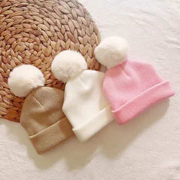 Осенне-зимняя детская шапочка для вязания крючком для девочек и мальчиков, детская шапочка-Бини, Детская шапочка, Новая детская шапочка, детская шапочка