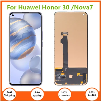 TFT/AMOLED Для Huawei Honor 30 Дисплей для Nova 7 5G BMH-AN10 Сенсорный ЖК-экран с цифровым преобразователем в сборе Nova7 LCD JEF-NX9 JEF-AN20