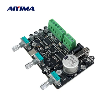 AIYIMA Bluetooth DSP Усилитель мощности AMP 2.1 Усилители сабвуфера Трехканальный Независимый 31 Сегментный эквалайзер Amplificador 2x30 Вт + 60 Вт