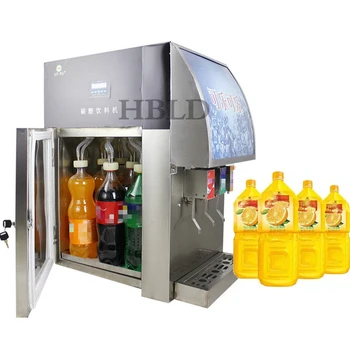 Коммерческий Электрический 3-Сопловой Автомат по продаже Газированных напитков с Дозатором Коксового молока и сока