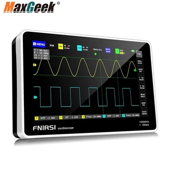 FNIRSI-1013D 100 МГц 1GSa/с Планшетный осциллограф 2-Канальный осциллограф 7 