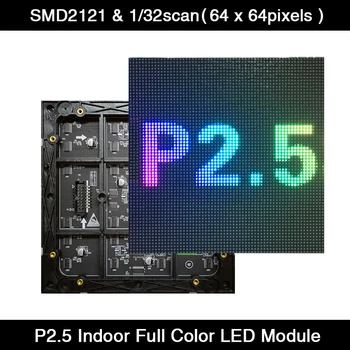 AiminRui P2.5 Крытый Полноцветный Светодиодный Экран SMD Panel Module 160*160 мм 64*64 пикселей 1/32 Сканирования 3в1 RGB