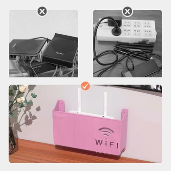 Настенный Wifi-роутер, ящик для хранения кабеля, кронштейн для проводов питания для домашней спальни, стены гостиной