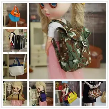 Ткань 1/6 Аксессуары для кукол Высокое качество Мода 10 Стилей Женская поясная сумка Кукольная сумочка Аксессуары для кукол
