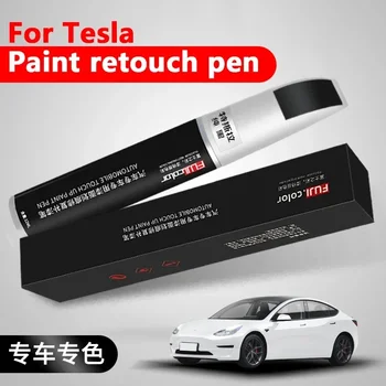 Подходит для Tesla Model 3 X Y S Car Scratch Remover Малярные Ручки Ручка Для Ремонта Автомобильной Краски Черный Белый Tesla Paint Fixer Ремонт Ступицы Колеса