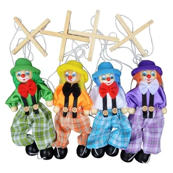 4 упаковки Игрушек-марионеток-клоунов, креативных детских игрушек-марионеток на веревочке, интерактивных игрушек для родителей и детей, лучшего подарка для детей