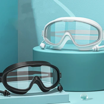 Популярные Онлайн водонепроницаемые и противотуманные Профессиональные очки для дайвинга в большой оправе, очки для плавания для взрослых