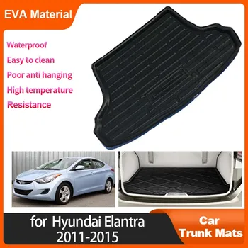 Для Hyundai Elantra Avante 2011 2012 2013 2014 2015 i35 Elantra Автомобильные Коврики Для Заднего Багажника Водонепроницаемый Защитный Противоскользящий Коврик Для Хранения