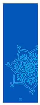 Коврик для пилатеса и йоги Mandala (синий) 0,25 дюйма / 6 мм