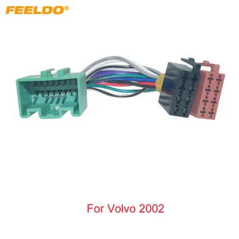 Адаптер жгута проводов автомобильной аудиосистемы FEELDO ISO для Volvo 2002 + Автомагнитола Стерео Радио ISO Головные устройства Провод Кабель