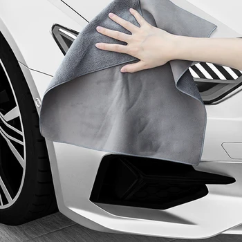 Новая ткань для чистки автомобилей Полотенце из микрофибры для автомойки из толстого плюшевого волокна, полотенца для полировки автомобилей, Сушка полотенец для стирки
