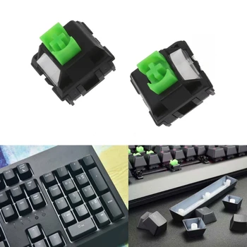 Переключатели зеленого цвета RGB для игровой клавиатуры Razer Blackwidow Механическая