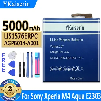 YKaiserin Аккумулятор LIS1576ERPC Для Sony Xperia M4 Aqua E2353 E2303 E2333 Подлинный Телефон Bateria 5000 мАч