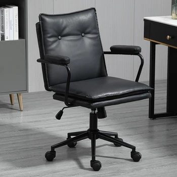 Дизайнерский подлокотник, Поддержка спинки офисного кресла, Кожаное Эргономичное офисное кресло, туалетный столик с памятью, Офисная мебель