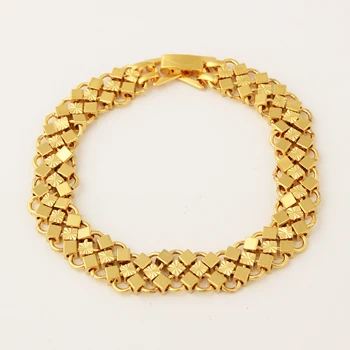 Браслет золотого цвета в стиле крутого рока, новый браслет-цепочка толщиной 21 см 12 мм, мужские ювелирные изделия оптом