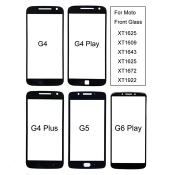 Для Motorola Moto G4 Plus G4 Play G5 G6 Play Панель Сенсорного экрана Для Moto XT1922 XT1625 XT1609 XT1643 Передняя Стеклянная панель