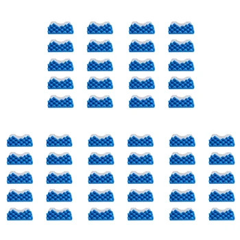 50 комплектов синего губчатого фильтра и белого хлопкового печеночного фильтра для деталей пылесоса Samsung серии DJ97-01040C