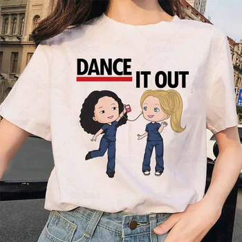Футболка Greys Anatomy из 100% хлопка Let's Dance It Out, забавная футболка для подарка подруге медсестре, футболки
