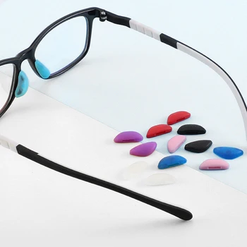 1 пара полезных мягких силиконовых накладок для носа для очков Нескользящие очки Солнцезащитные очки накладка для носа