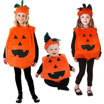 Хэллоуин, Пасха, представление в честь Дня защиты детей, детский бархатный костюм из овощей и тыквы