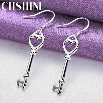 Серьги-ключи из стерлингового серебра 925 пробы CHSHINE для женщин, свадебные украшения, модные очаровательные украшения