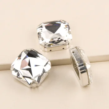 4675 квадратных восьмиугольных необычных бриллиантов Высококачественные кристаллы, стразы для рукоделия, пришивание стеклянных камней, кабошоны для бантов