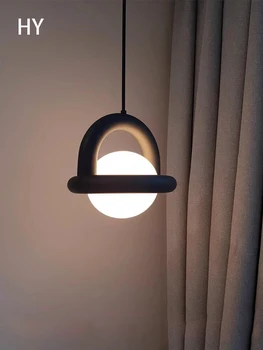 Светодиодная Маленькая Подвесная лампа, Обеденный стол, Воздушный шар, Прикроватная Люстра для спальни, Датский Дизайнерский Художественный светильник