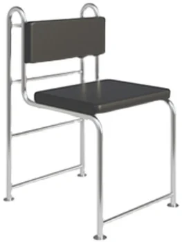 Изготовленный на заказ: подержанный дизайнерский обеденный стул с кожаной обивкой из нержавеющей стали, для гостиной, балкона, отеля типа 