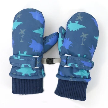 Прочные зимние перчатки, водонепроницаемые детские лыжные перчатки, толстые флисовые перчатки для мальчиков и девочек для катания на лыжах и велосипеде в подарок