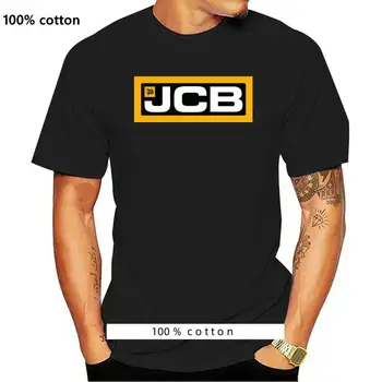 Футболки Midnite Star Экскаватор Jcb, мужские топы, футболка JCB с коротким рукавом, хлопковые мужские футболки