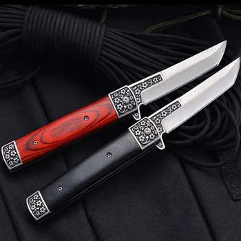 Тактический складной нож из Дамасской стали Карманные инструменты EDC для активного отдыха Нож для выживания Охотничий Походный нож Со стальным лезвием Военные ножи