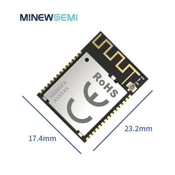 MinewSemi PA Модуль Ble с Низким энергопотреблением nRF52840 MS88SFA8 Long Range LAN Bluetooth 5.2 Модуль приемопередатчика PCB
