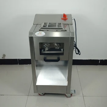 Электрическая машина для резки мяса Профессиональная промышленная машина для нарезки замороженного мяса из нержавеющей Стали Вертикальный Измельчитель мяса