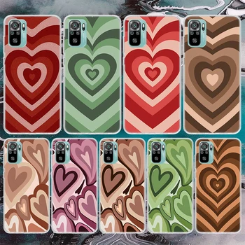 Модный Мягкий Чехол Для Телефона Purple Heart Swirl Circle Для Xiaomi Redmi Note 10 10S 11 11S 11T 9 9S 8T 8 12 11E Pro Plus 7 6 5 Patter