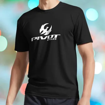 Новая мужская черная футболка с логотипом Pivot Cycles, размер США от S до 5XL