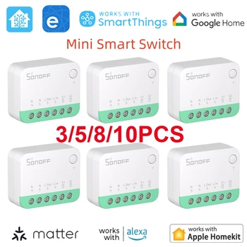 SONOFF MINIR4M Matter Wifi Smart Switch Мини Модуль домашней автоматизации Реле локального подключения для Alexa Google Home SmartThings