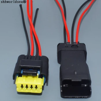 shhworldsea 211PL042S0049 211PC042S8021 4-контактный разъем для мужчин и женщин водонепроницаемый электрический штекерный соединительный кабель автомобильные разъемы