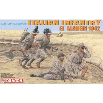 ДРАКОН 6391 Итальянская пехота в масштабе 1/35, Эль-Аламейн 1942 (набор из 4 фигурок)