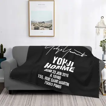 Одеяло с логотипом Yohji Yamamoto Pool Om Pour Homme для персонала, сшитое на спине, Модный всесезонный декор дома