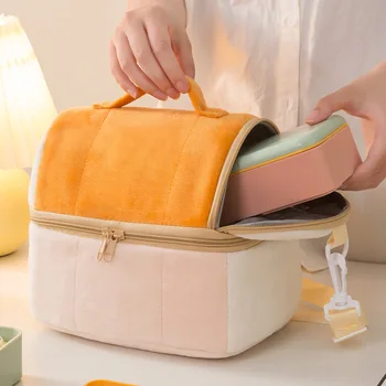 Утолщенная сумка для тостов, Бенто, Утолщенная изолированная сумка для ланча, переносная сумка для ланча на плечо, переносная сумка для хранения для пикника на открытом воздухе