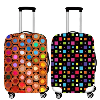 Модные Геометрические чехлы для багажа, Утолщенный эластичный чехол для багажа, подходящий для чемодана от 19 до 32 дюймов, Пылезащитный чехол, Дорожные аксессуары