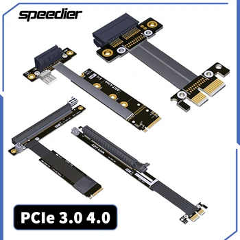 M.2 NVMe К PCI-E X1 X16 BTC Майнинг GPU Удлинитель Видеокарты PCIe 1x 16x A Card N Card Без USB для RTX3090 RX6800xt