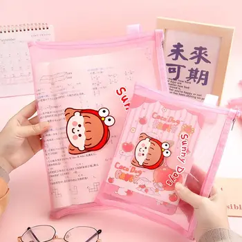 Корейский школьный учебник, домашнее задание, нейлоновые папки для файлов большой емкости, сумка для документов, сумка для хранения на молнии, папка для тестовой бумаги