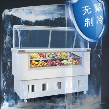 Коммерческий шкаф для мороженого большой емкости Морозильный шкаф для эскимо Гарантия качества