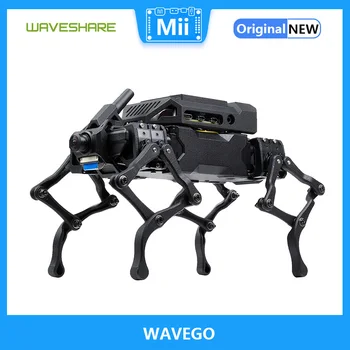 Waveshare WAVEGO 12-DOF Бионический робот, похожий на Собаку, с открытым исходным кодом для ESP32 и PI4B, Распознавание лиц, отслеживание цвета